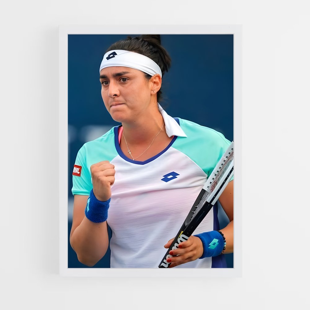 Poster jabeur de court – affiche Tennis (vue 3)